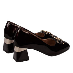 Eleganta damskor 1298 lack vinröd