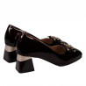 Eleganta damskor 1298 lack vinröd