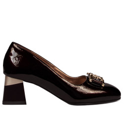 Eleganta damskor 1298 lack vinröd