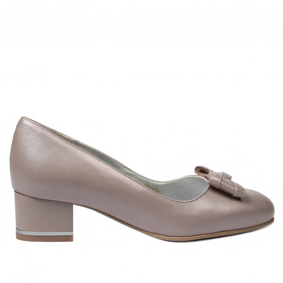 Eleganta damskor 1270-1 cappuccino pärlemor