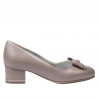 Eleganta damskor 1270-1 cappuccino pärlemor