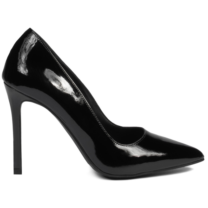 Eleganta damskor 1299 svart lack