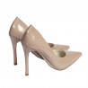Eleganta damskor 1302 lackad kamel