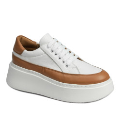 Damsneakers 6070 vit kombinerad