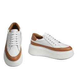Damsneakers 6070 vit kombinerad