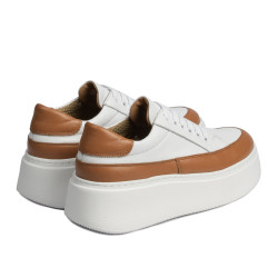 Damsneakers 6070 vit kombinerad