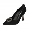 Eleganta damskor 1312 svart mocka