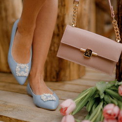 Damskor ballerinas 1301 baby blue