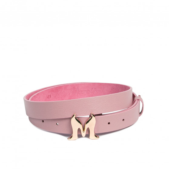 Dambälte 41m rosa saffiano