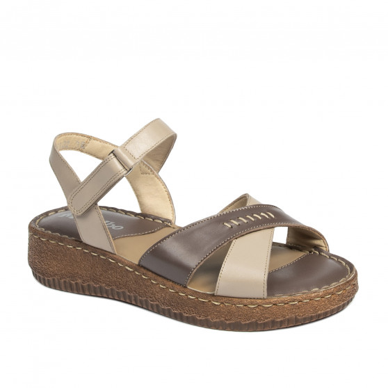Dam sandaler 5102 sand kombinerad