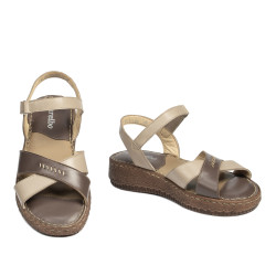 Dam sandaler 5102 sand kombinerad