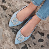Damskor ballerinas 1301 baby blue