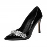 Eleganta damskor 1300 lack svart