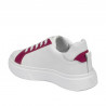 Dam sportskor 6073 vit+fuchsia