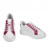 Dam sportskor 6073 vit+fuchsia