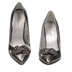 Eleganta damskor 1279 pärlemorsilver