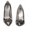 Eleganta damskor 1279 pärlemorsilver
