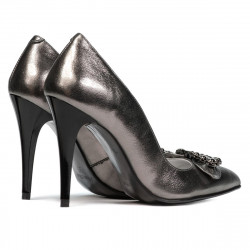Eleganta damskor 1279 pärlemorsilver