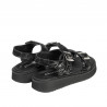 Barnsandaler 529 svart+silver