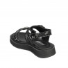 Barnsandaler 529 svart+silver
