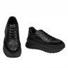 Dam sneakers 6074 svart kombinerad