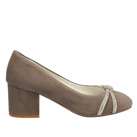 Elegant damstövel 1336 sand antilop