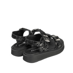 Småbarnssandaler 81c svart+silver