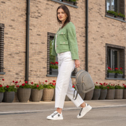 Dam sneakers 6073 vit+grå lifestyle