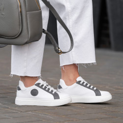 Dam sneakers 6073 vit+grå lifestyle