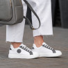Dam sneakers 6073 vit+grå lifestyle