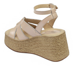 Dam sandaler 5108 pärlemor beige
