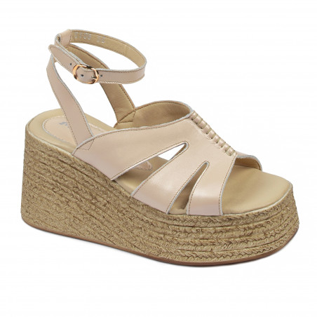 Dam sandaler 5108 pärlemor beige