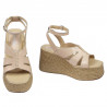 Dam sandaler 5108 pärlemor beige