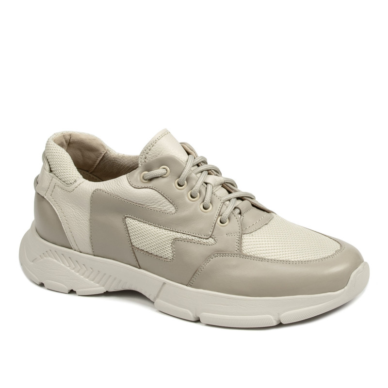 Herrsneakers 966 beige kombinerad