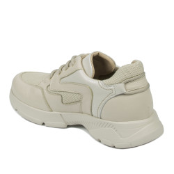 Tonårssneakers 8001 beige kombinerad