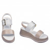 Dam sandaler 5107 beige pärlemor kombinerad