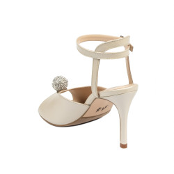 Dam sandaler 1329 pärlvitt