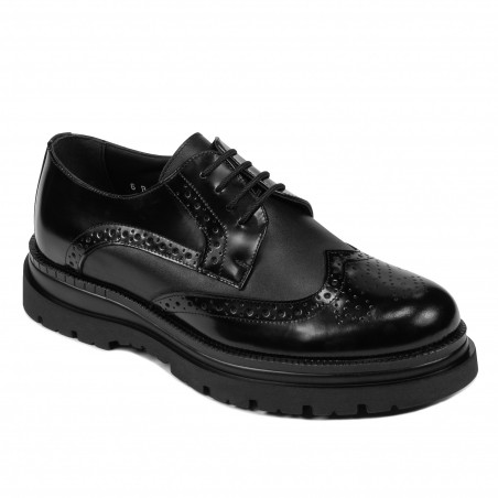 Eleganta herrskor 972 svart florantic kombinerad
