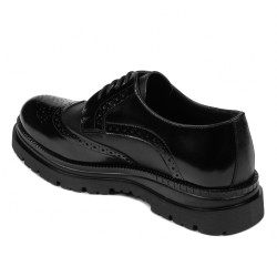 Eleganta herrskor 972 svart florantic kombinerad