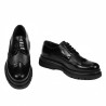 Eleganta herrskor 972 svart florantic kombinerad