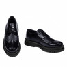 Eleganta herrskor 972 lack indigo kombinerad