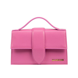 Damhandväska axel 028g rosa fuchsia