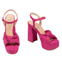 Dam sandaler 1310 rosa mocka 01