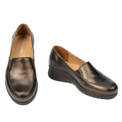 Casual damskor 6078xxl kopparfärgad