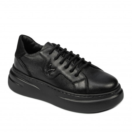 Dam sneakers 6077 svart kombinerad