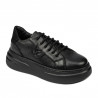 Dam sneakers 6077 svart kombinerad