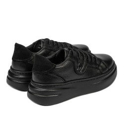 Dam sneakers 6077 svart kombinerad