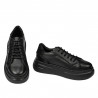 Dam sneakers 6077 svart kombinerad