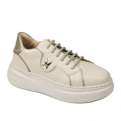 Damträningsskor 6077 beige kombinerad