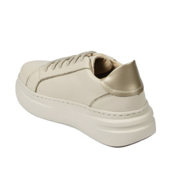 Damträningsskor 6077 beige kombinerad